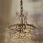 Vintage Bloemen Bloemetjes Kroonluchter Hanglamp Kristal thumbnail 6