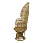 Grote Rotan Rieten Pauwstoel Troon Emanuelle Boho 131Cm thumbnail 8