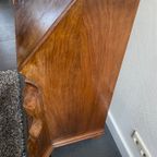 Antieke Hollandse Wortelnoten Buik Secretaire / Klepbureau thumbnail 9