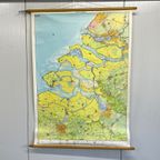 Vintage Brocante Schoolkaart Delta Aardrijkskunde thumbnail 2