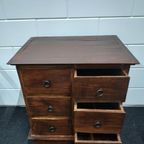 Rustieke Vintage Houten Ladekast Wandkast thumbnail 10