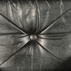 Vintage Lederen Fauteuil – Zwart – Jaren 70 thumbnail 4