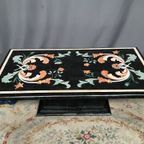 Salontafel In Pietra Dura-techniek – Florentijns Mozaïek. thumbnail 4