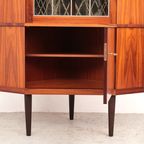 Deens Hoek Vitrine Kast, 1960s thumbnail 7