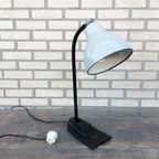 Antieke Bureaulamp Emaille Kap thumbnail 3