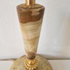 Albast Messing Lampenvoet Vintage Lamp thumbnail 7