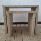 Italy Travertine Nest Tables 70 'S thumbnail 4