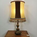 Vintage Messing Schemerlamp, Tafellamp, Lamp thumbnail 2