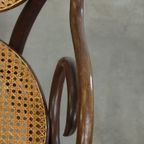 Zeer Elegante, Karaktervolle En Sierlijke Set Van 4 Art Nouveau Thonet Design Bistro Stoelen thumbnail 15