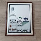 Vintage Bacardi Bar Spiegel 80'S / 90'S thumbnail 2