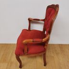 Brocante Vintage Franse Louis Xv Stoeltje, Fauteuil 103 thumbnail 5