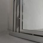 Art Deco Spiegel Met Geslepen Glas In Aluminium Lijst, Jaren 30 thumbnail 12