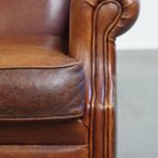Comfortabele En In Goede Staat Verkerende Schapenleren Oorfauteuil Met Een Tijdloos Design thumbnail 12