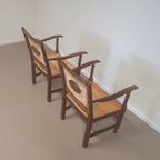 Monastery / Medaillon / Webbing Arm Chairs / 1930s thumbnail 15