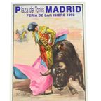 Grote Vintage Corrida Poster Stierengevechten Madrid 1992 106Cm thumbnail 9