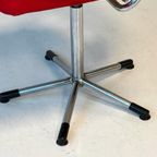 Gebr De Wit Bureaustoel Vintage Burostoel Rood Desk Chair thumbnail 7