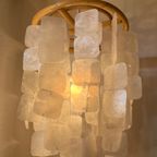 Capiz Schelp Hanglamp Bamboe Frame Schelpen thumbnail 5