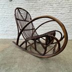 Vintage Schommelstoel Manou Rotan - Donkerbruin thumbnail 5