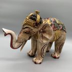 Vintage Houten Olifant Balinees Xl thumbnail 4