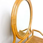 Vintage Rotan Rieten Kaptafel Make-up Tafel, Spiegel thumbnail 4