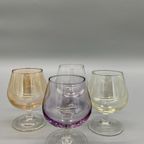 Set Cognac Glazen Gekleurd Parelmoer Glans 4 Stuks thumbnail 3