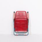 Italian Mid-century Foldable ‘spagetthi’ Deck Chair By Roberto Gatti thumbnail 13