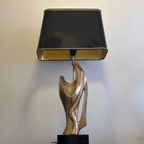 Verguld Bronzen Lamp "Madonna" - Alain Chervet - Frankrijk '70 thumbnail 7