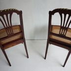 Set Van 2 Franse Louis Xvi Stoelen Met Brons En Webbing thumbnail 14