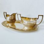 Verzilverd Art Deco Roomstel 1920’s thumbnail 5