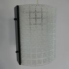 Vintage Hanglamp Glas Metaal, Mooi Strak Design, Sixties thumbnail 7