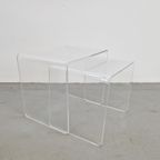 Mimiset Bijzettafels Nesting Tables Acryl Plastic Space Age thumbnail 8