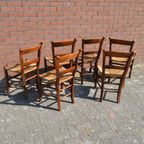 Oud Hollandse Keukenstoelen Set Van 6 Opknappers thumbnail 10