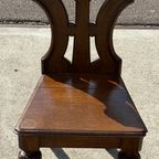 Fine William Iv Pierced And Carved Mahogany Shield Back Hall Chair thumbnail 4