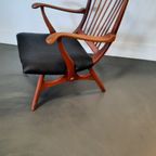 Mid Century Kersen Fauteuil, Waarschijnlijk De Ster thumbnail 7