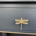 Restyled Sidetable Met Libelle Of Marmer Knopjes thumbnail 7