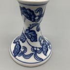 Kandelaar Porselein Blauw Wit Rond thumbnail 2