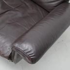 Vintage De Sede Ds-31 Draai Fauteuil In Bruin Leer thumbnail 5