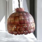 Vintage Roze Capiz Shell Luster / Hanglamp thumbnail 3