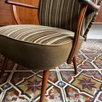Vintage Gestreepte Fauteuil thumbnail 8