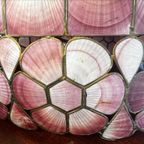 Vintage Roze Capiz Shell Luster / Hanglamp thumbnail 7