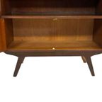 Vintage Secretaire Wandkast Werkplek Jaren 60 Teak Fineer thumbnail 23