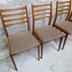 4 Vintage Stoelen Mid Century Jaren 60 Stoelen Retro Stoel thumbnail 4