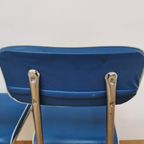 Vintage Mid Century Chroom En Skai Buizen Stoelen thumbnail 6