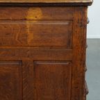 Klassiek En Functioneel Groot Antiek Bureau/ Partner Desk In Engelse Stijl thumbnail 15
