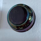 Art Deco Vaas Van Bohemian Iridescent Glas thumbnail 6