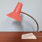 Vintage Gelede Metalen Bureaulamp, Jaren 60 thumbnail 2