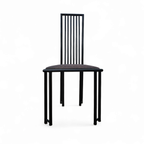 4 X Postmodern Chair / Metal Frame / 1980s thumbnail 3