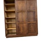 Vintage Industriële Houten Kast Met Schuifdeuren thumbnail 12