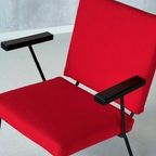 Gispen | Vintage 1401 Fauteuil Wim Rietveld Armstoel Rood thumbnail 3