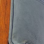 Geweldige Schuitema Art Deco Design Bank Met Mooie Blauwe Nubuck Lederen Bekleding thumbnail 19